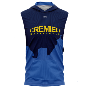 Tee-shirt capuche sans manches