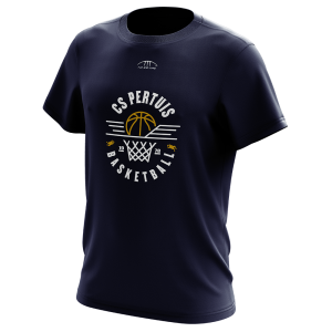 Tee-shirt coton marine