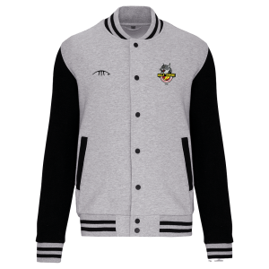 Blouson Teddy Gris et noir