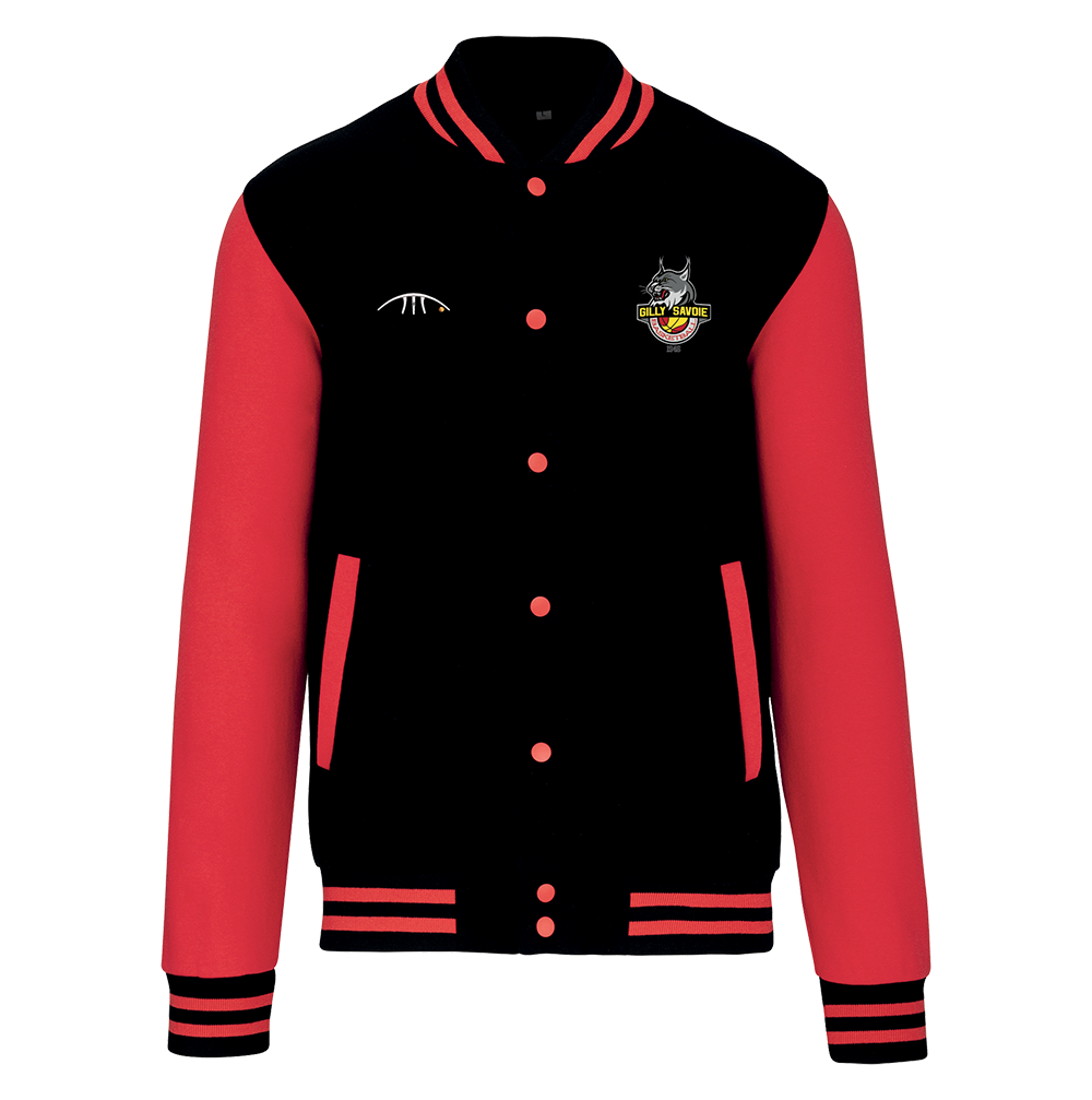 GILLY BLOUSON TEDDY NOIR DEVANT LOGO