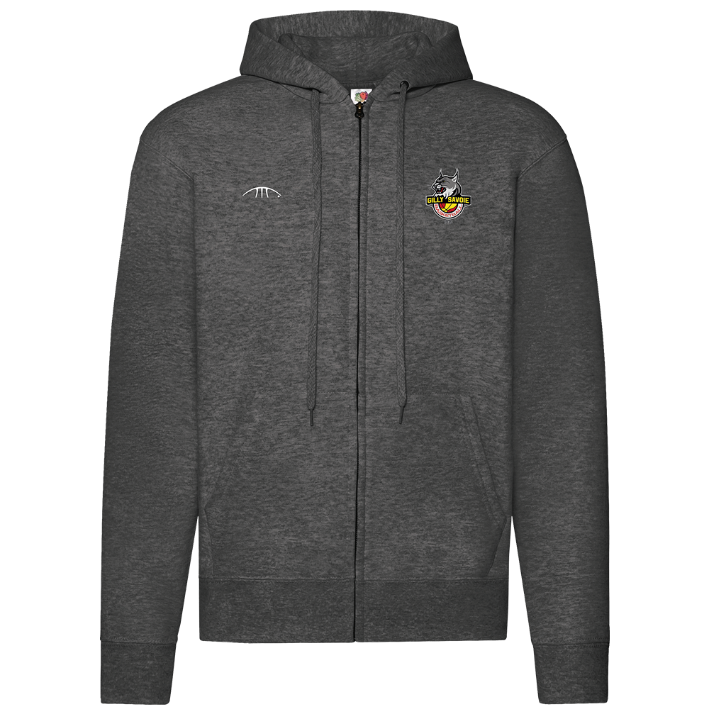 GILLY VESTE CAPUCHE GRISE LOGO